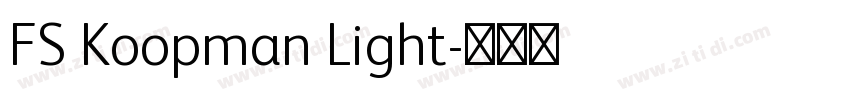FS Koopman Light字体转换